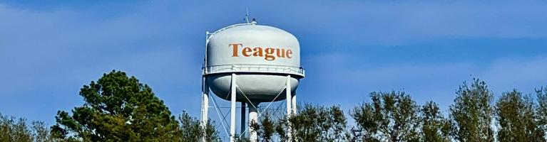 Teague, TX water tower
